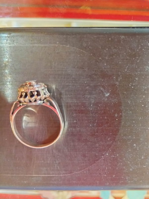 Women's ring 18k 5.66gr with brilliant diamonds like new