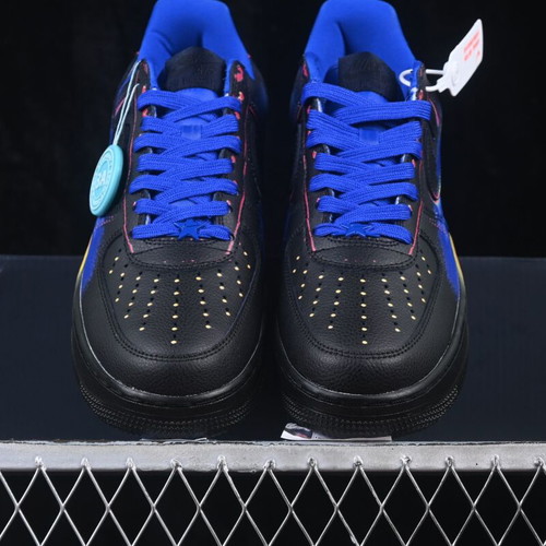 Nike Air Force 1 Black Racer sneakers new, handmade custom design