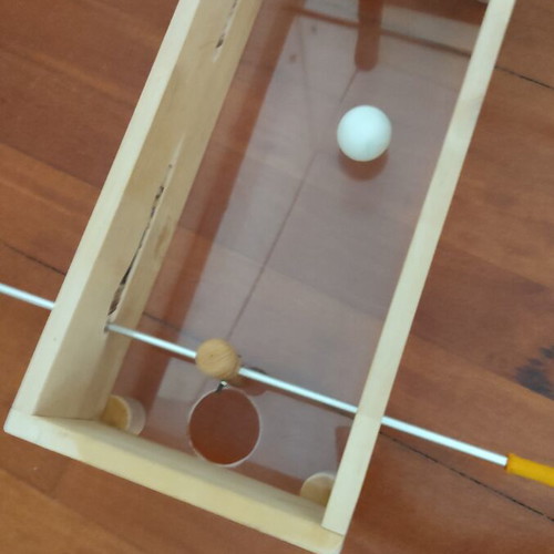 Wooden Foosball Table with Ping Pong Ball New