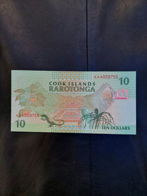 Χαρτονόμισμα Cook Islands 10 Δολάρια 1992 καινούργιο