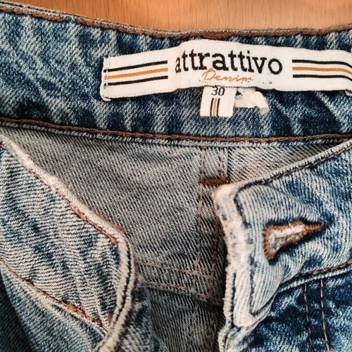 Attrattivo Denim Pants size L 40 12 like new, blue, button fly