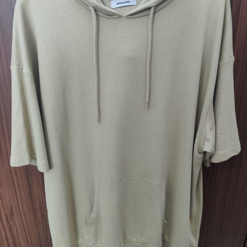 Jack & Jones Short Sleeve Beige Hoody like new XXL