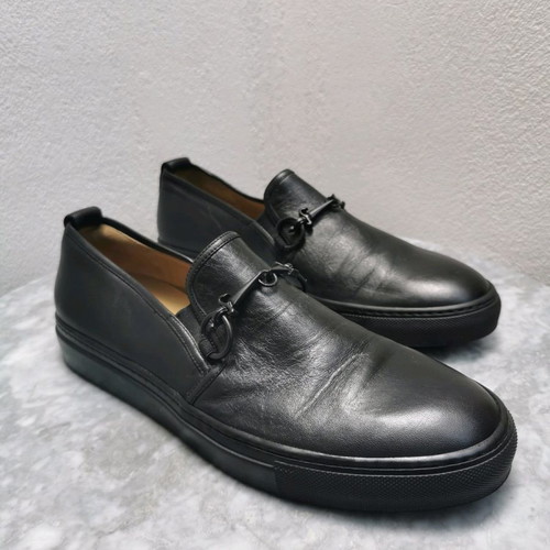 Cesare Paciotti shoes used, black slip-ons size 42