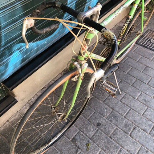 Consetan vintage road racing bicycle, green