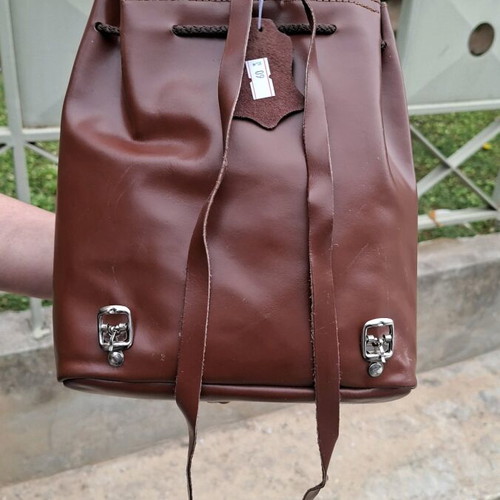 J.K. Leather Backpack new, 100% genuine leather, classic brown