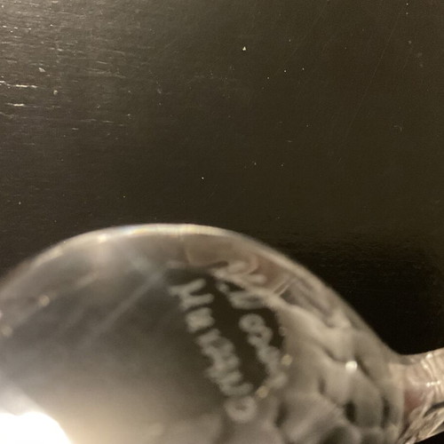 Small Murano crystal fish used with broken fin