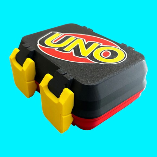 3D Printed UNO Card Game Storage Box Snaplock