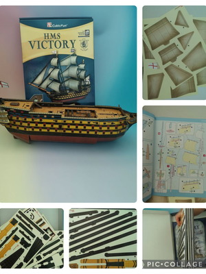 CubicFun 3D Puzzle HMS Victory like new, 189 pieces