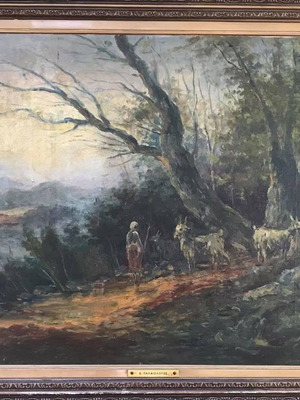 Ελαιογραφία Χαρ. Παλαιολόγος 120x70 Σαν καινούργιο με κορνίζα εποχής