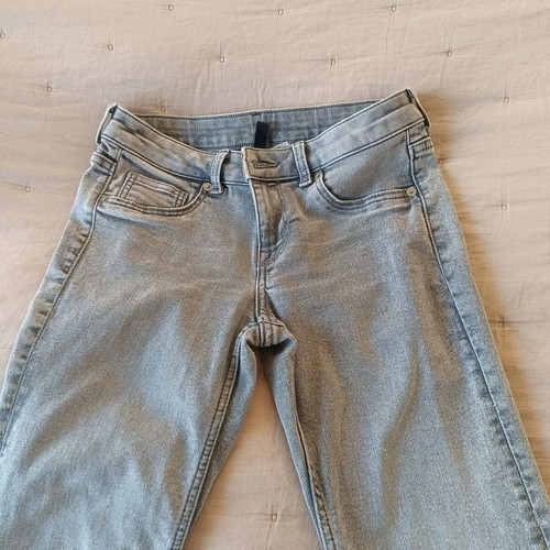 H&M jeans like new, gray, size M 38 10, slight stretch, flared legs