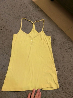 Sleeveless blouse size S used, yellow