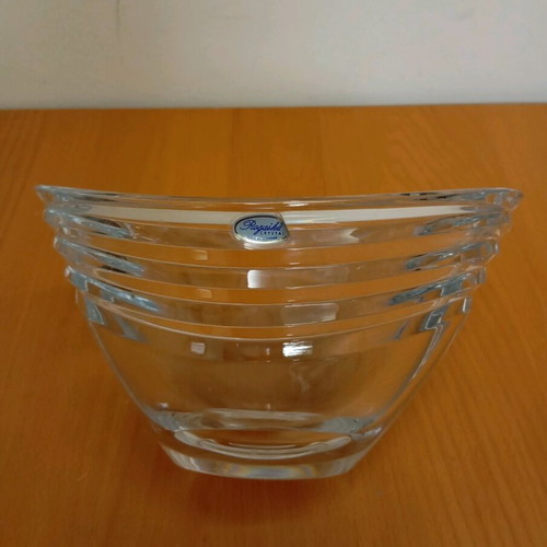 Crystal oval bowl Rogaska new, made in Slovenia