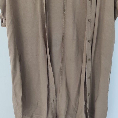 H&M Maternity Shirt with Short Sleeves like new, beige and brown, size S