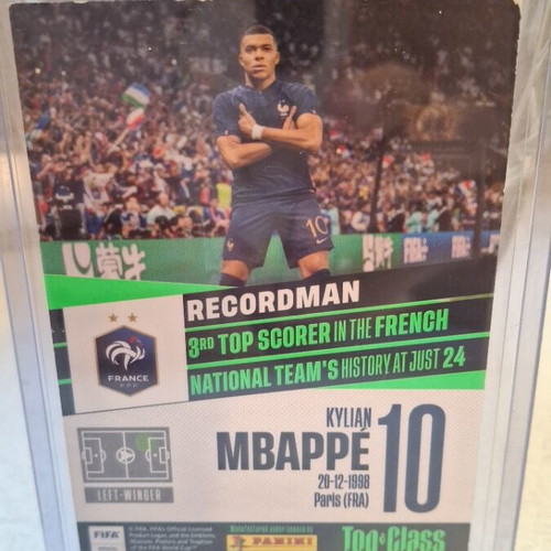 Kylian Mbappe Unbeatable Panini card, top class