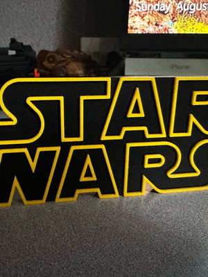 3D print Star Wars logo new, plastic PLA
