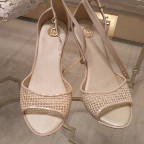 Melissa sandals beige used, size 39