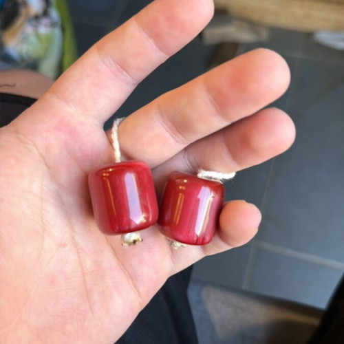 Vintage begleri handmade, burgundy color