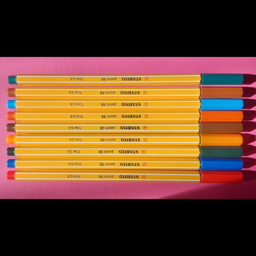 Stabilo markers new, set of 9 colors