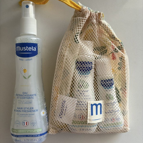 Mustela Hair Styler and Skin Freshener for Babies with Travel Size Gift Set