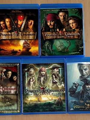 Pirates of the Caribbean Blu-ray set new, 5 movies (2003-2017)