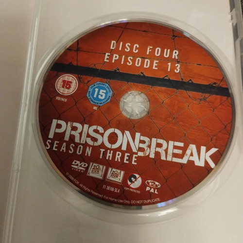 Prison Break DVD used, complete third season with English subtitles