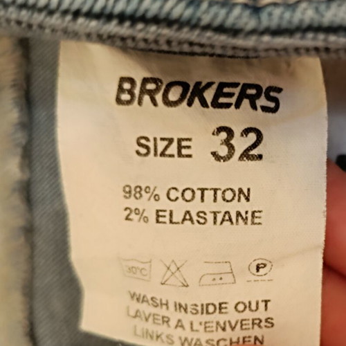 Brokers Jeans men's blue jeans size M like new, regular fit