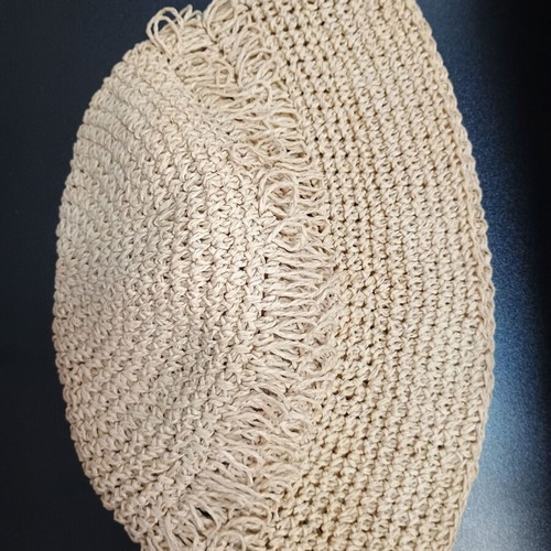 Vintage 60s-70s women's summer hat beige used