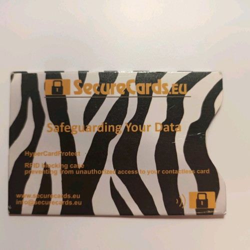Card holder with RFID protection like new