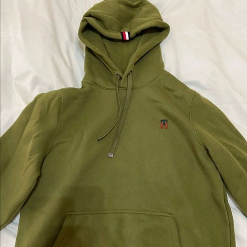 Tommy Hilfiger hoodie like new, green, size M