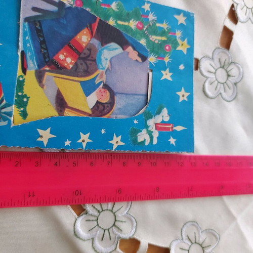3D New Year card used from 1970
