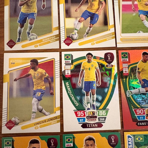 Brasil Panini cards like new, set of 18 pieces