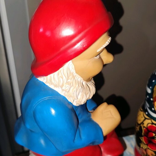 Plastic vintage gnome used