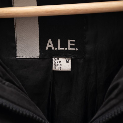 Long jacket with hood black A.L.E. used