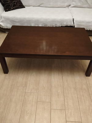 Coffee table made of solid wood