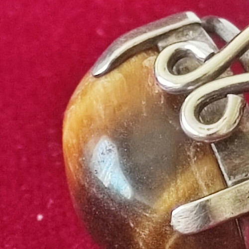925 Silver ring with Tiger's eye stone