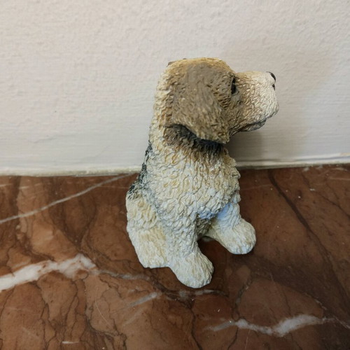 Decorative dog figurine like new, height 6.7 cm