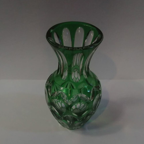 Nachtmann vase “Bamberg”, colored Germany lead crystal.