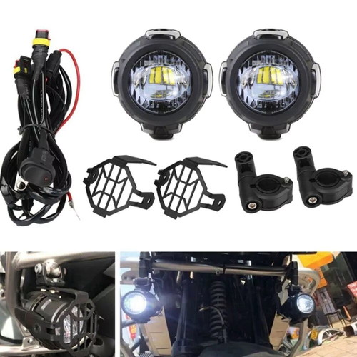Led Motorcycle Fog Lights 40W 4000Lm White New