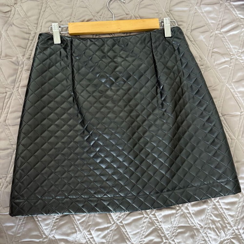 Leather skirt black, like new, size M 38 10