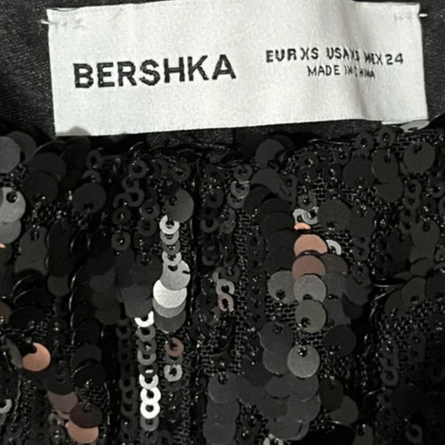 Sequin shorts black size XS Bershka new