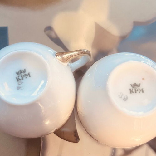 KPM Porcelain Like New 3 Espresso Cups Antique