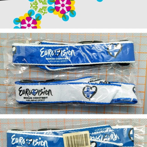 Official Eurovision 2007 Helsinki memorabilia lanyards new
