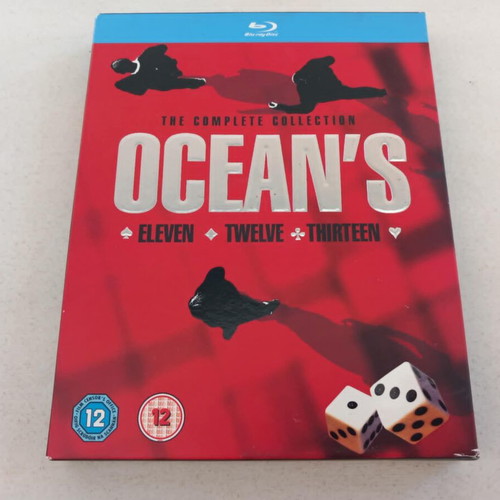 Oceans The Complete Collection Blu-ray trilogy used, subtitles