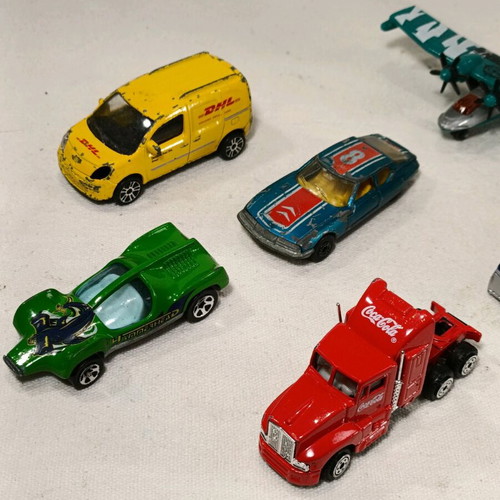 Toy cars used, all together