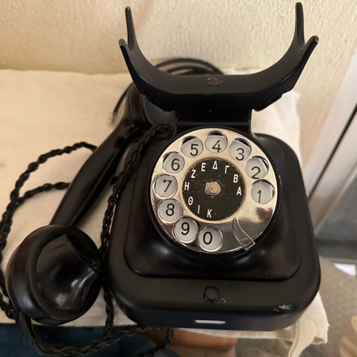 Siemens iron telephone 1930 used, functional