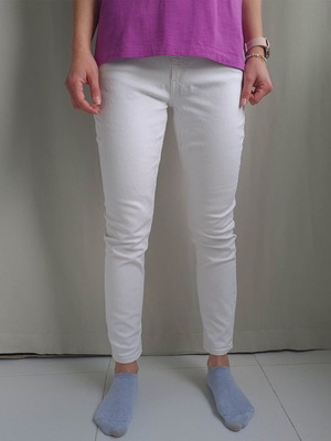 Rag & Bone Cate Mid Rise Ankle Skinny Jeans white, like new, size W27 L27