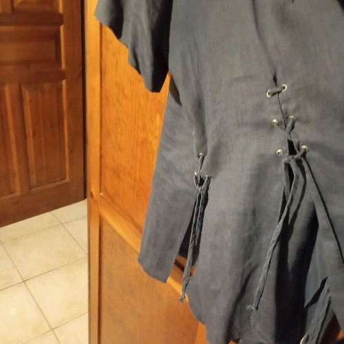 Women's linen shirt like new, blue, size L