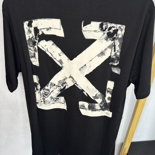 Off White T-shirt cotton black new