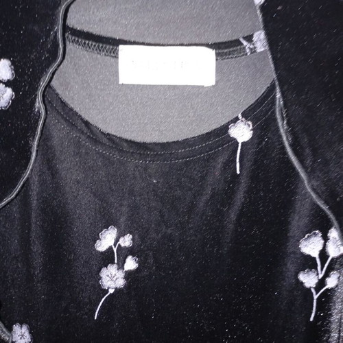 Vintage velvet maxi dress with matching shawl, used, size S