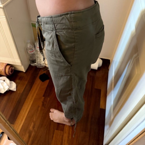 Khaki safari pants Zara like new, size large, cotton